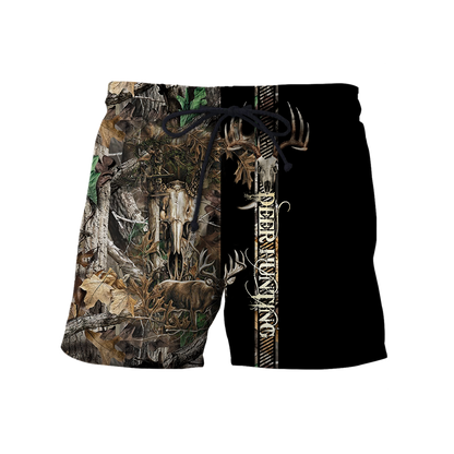 Premium Deer Hunting for Hunter Camo Forest 3D Printed Unisex Shirts