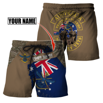 Tmarc Tee Custom name Australia Army Brothers in arms AU 3D print shirts