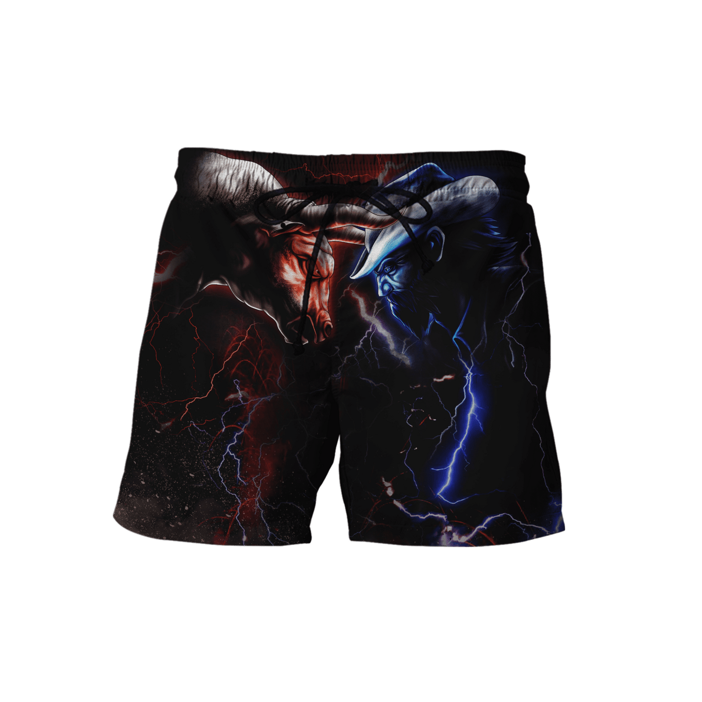 Tmarc Tee Bull Riding Red Blue Fight Cross 3D All Over Printed Unisex Shirts