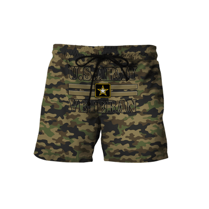 US Army Veteran Personalized Name 3D All Over Printed Unisex Hoodie