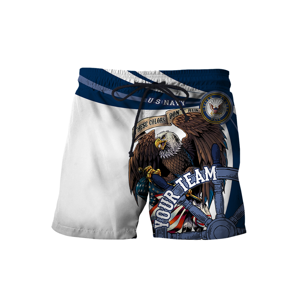 Custom name US Navy Veteran Team Boat 3d printed shirts Proud Military