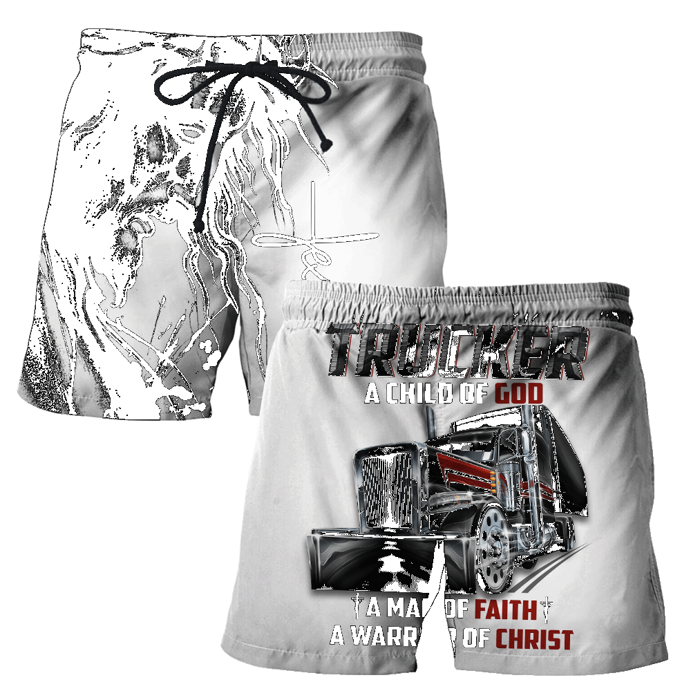 Premium Unisex All Over Printed Jesus Trucker Shirts MEI