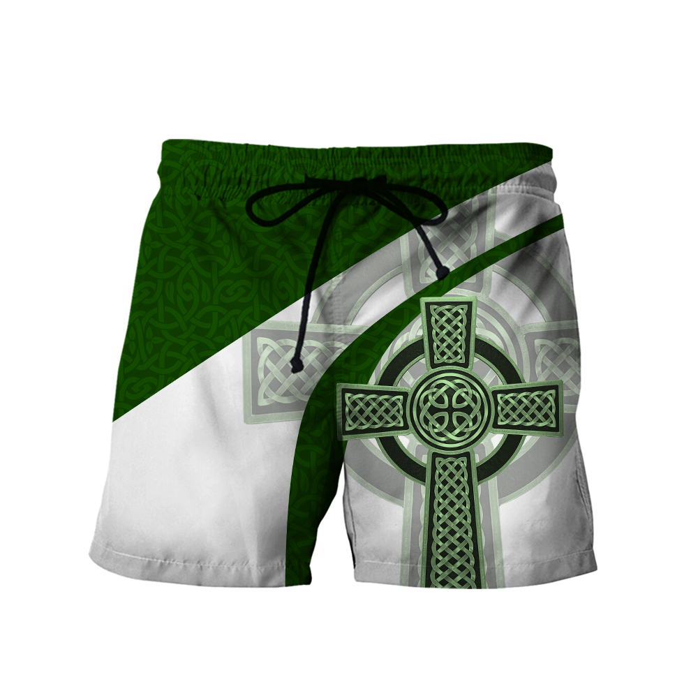 Irish Celtic Knot Cross 3D Design print shirts