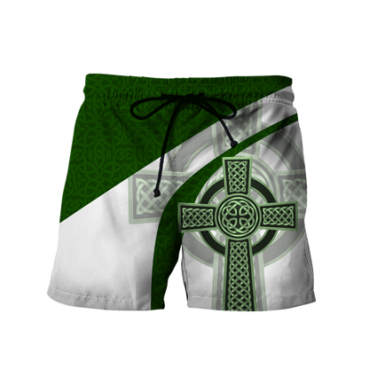 Irish Celtic Knot Cross 3D Design print shirts