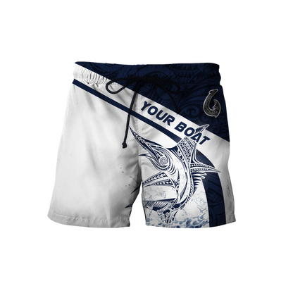 Amazing Polynesian Marlin Billfish Fishing Personalized Unisex Hoodie ML