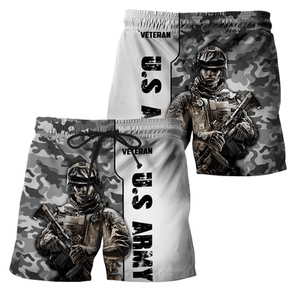 US Army Veteran 3D All Over Printed Hoodie