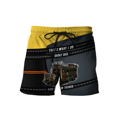 Premium Unisex Custom Name All Over Printed Bus Driver Shirts MEI