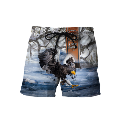 Customize Name Eagle 3D All Over Printed Shirts For Men and Women