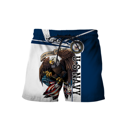 Custom name US Navy Veteran 3d printed shirts Proud Military