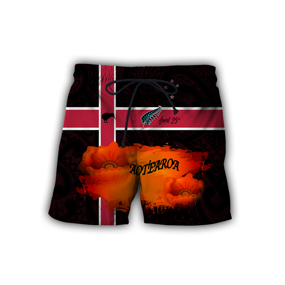 New Zealand Maori And Fern - Remember Anzac Day Premium Unisex Hoodie ML