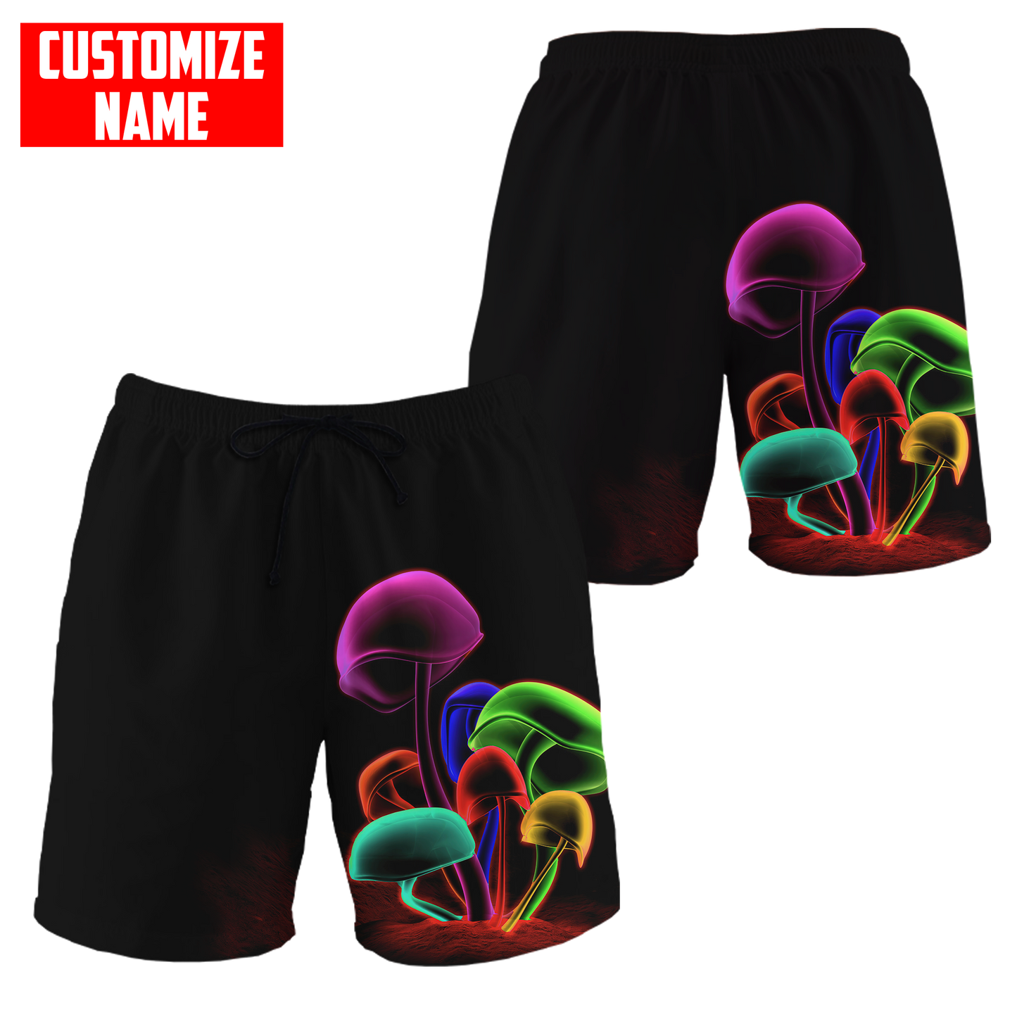 Customize Name Mushroom Hippie 3D All Over Printed Unisex Shirts