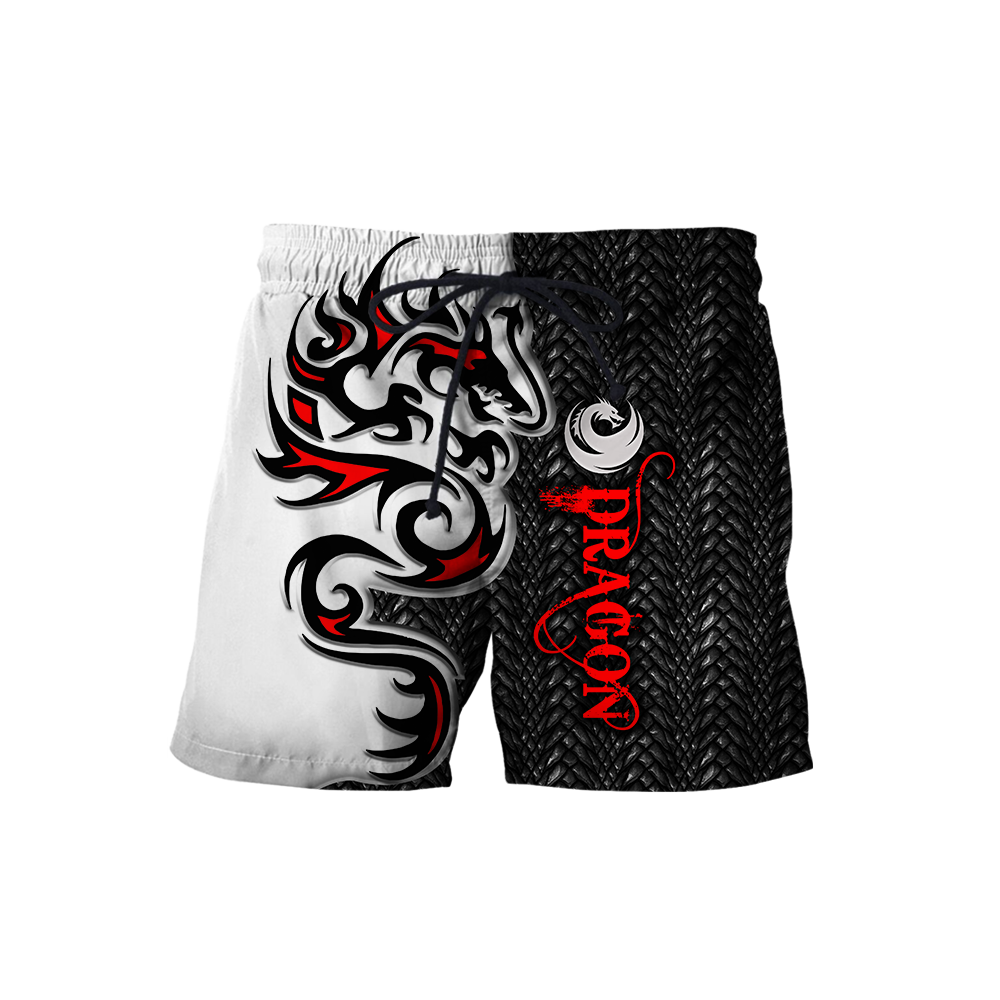Premium Dragon Red Tatoo All Over Printed Shirts For Men And Women MEI