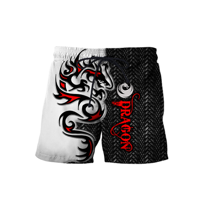 Premium Dragon Red Tatoo All Over Printed Shirts For Men And Women MEI