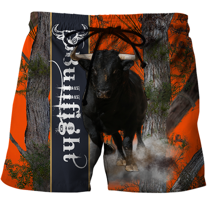 Bullfight Persionalized Name 3D All Over Printed Shirts