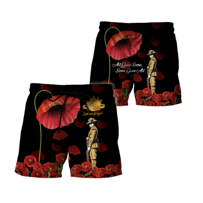 Anzac Day Lest We Forget 3D All Over Printed Shirts DA19022104