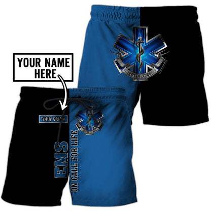 Premium EMS Personalized Name 3D All Over Printed Unisex Shirts