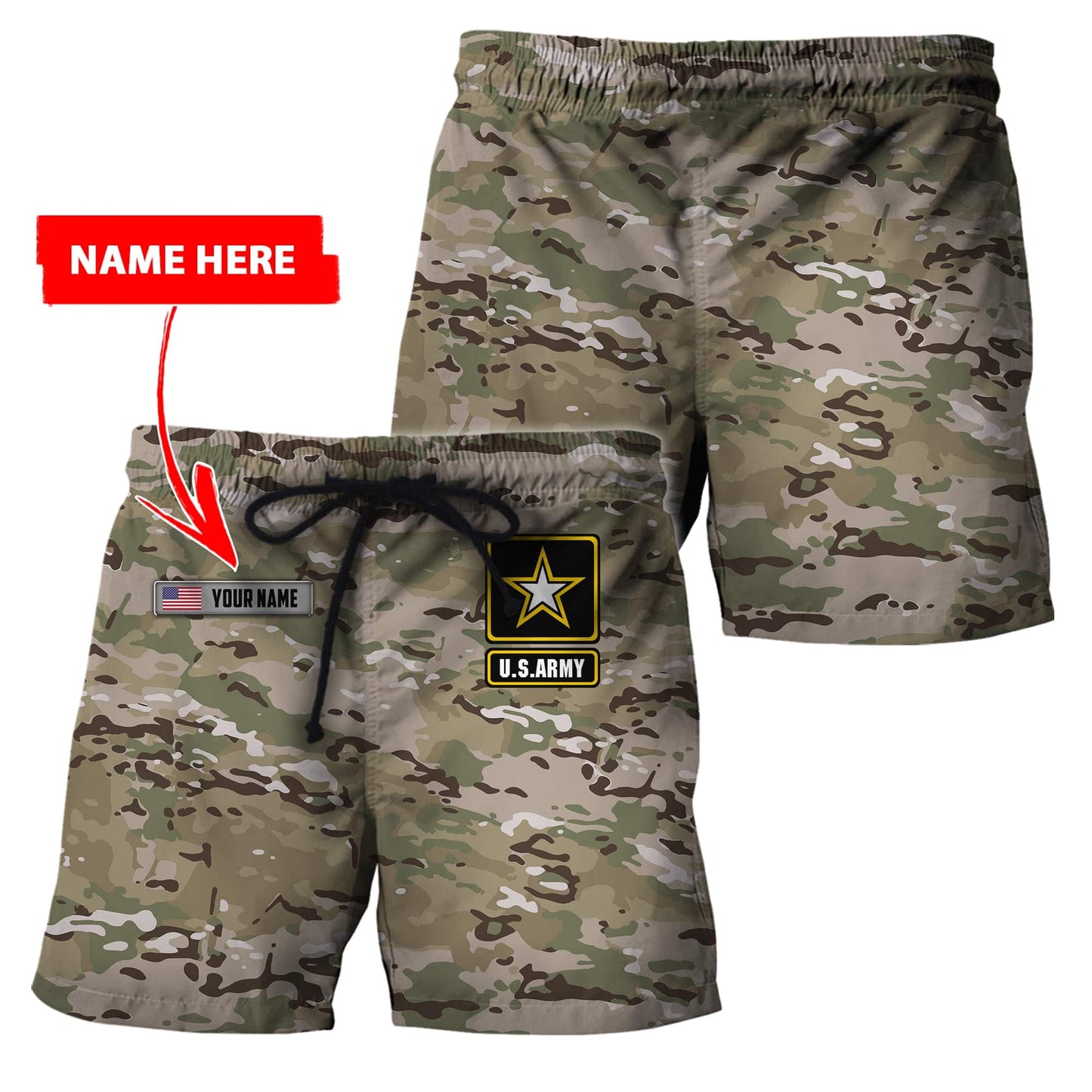 Personalized Name - The United States Army 3D All Over Printed Shirts