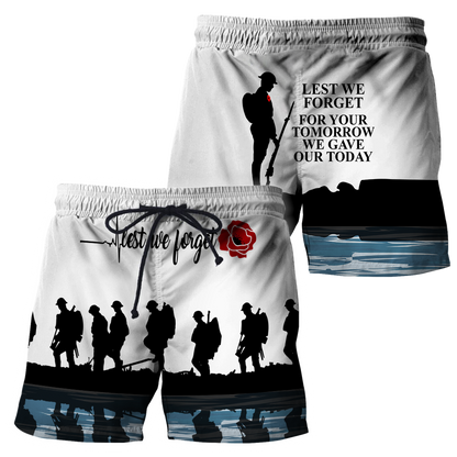 Lest we forget Honor the fallen UK Veteran 3D print shirts