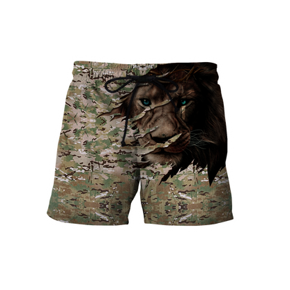 Lion Camo 3D All Over Printed Unisex Shirts
