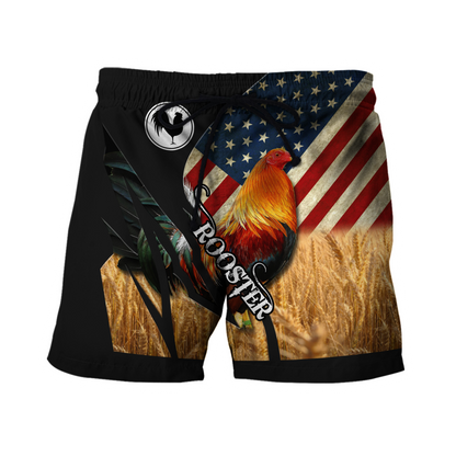 Personalized American Rooster 3D Printed Unisex Shirt