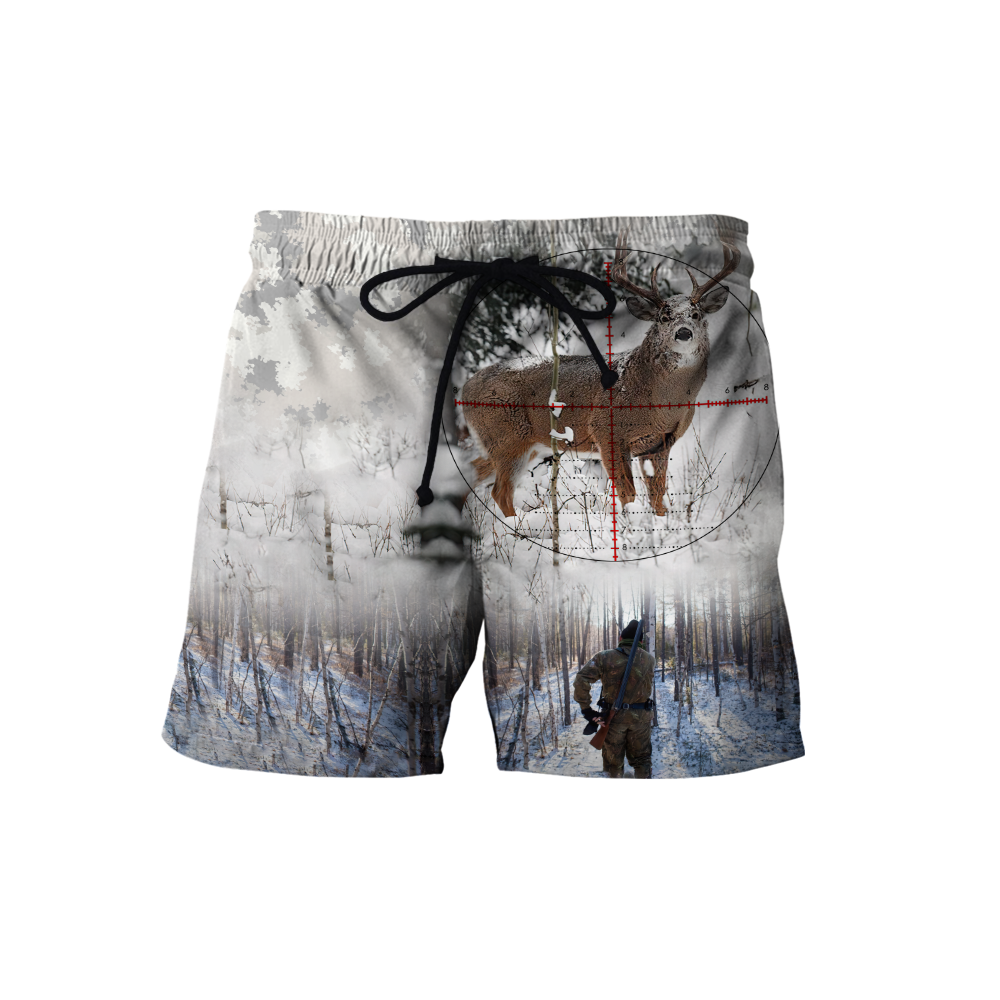 Hunting Deer Snow Camo Unisex Shirts