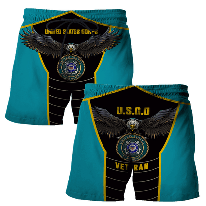 U.S Coast Guard veteran Eagle Pride design 3d print shirts Proud Military