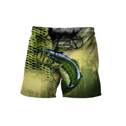 Custom name Bass Master Fishing camo 3D print shirts
