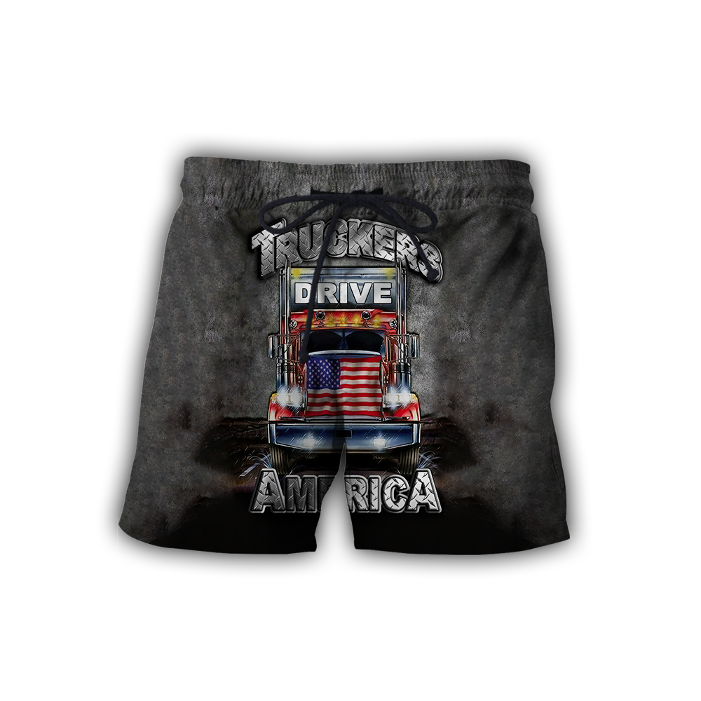 Premium Trucker Personalized Name 3D All Over Printed Unisex Shirts