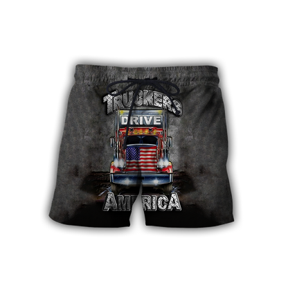 Premium Trucker Personalized Name 3D All Over Printed Unisex Shirts