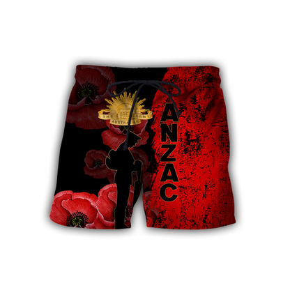 Premium Anzac Day New Zealand And Australia Culture Poppy 3D Printed Unisex Shirts TN