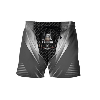 Premium Truck Driver Unisex 3D All Over Printed Grey Shirts MEI