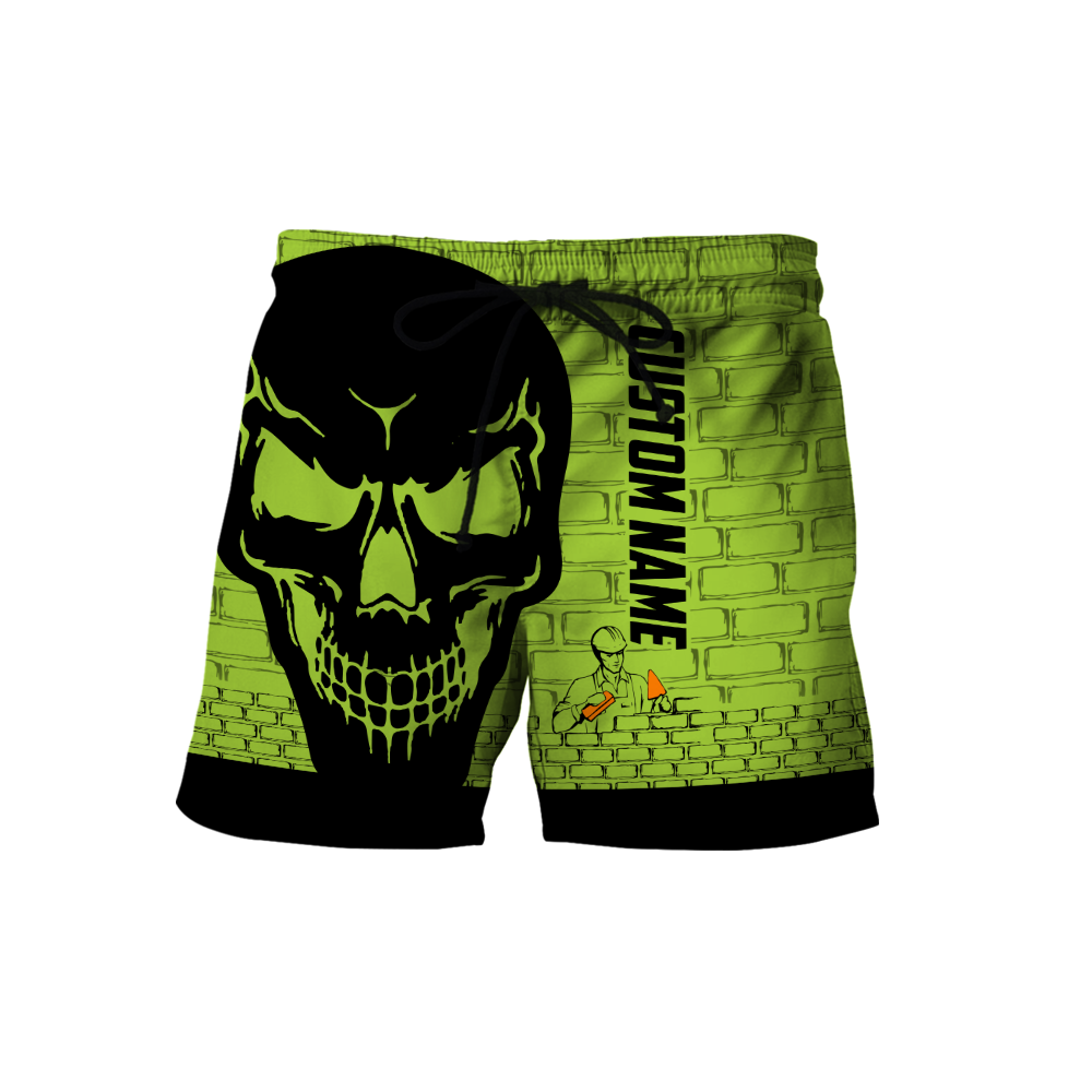 Premium Unisex Hoodie Customize Bricklayer Skull ML