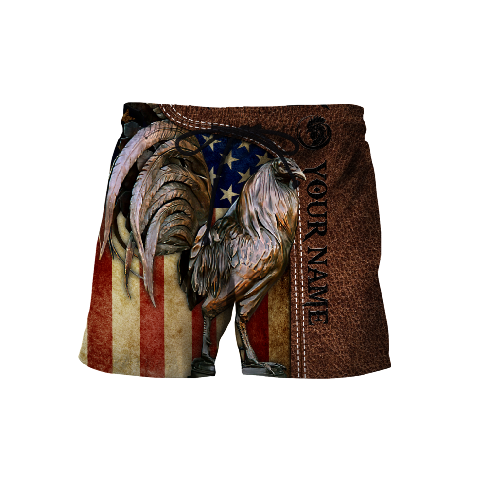 Personalized American Rooster 3D Printed Unisex Shirt