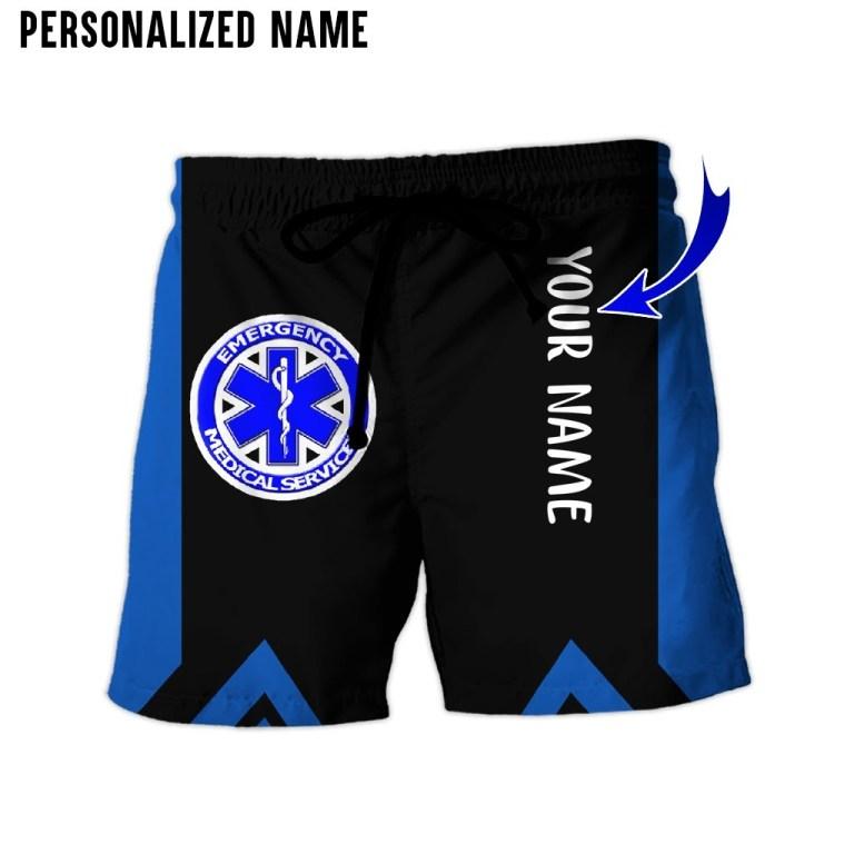 Premium EMS Personalized Name 3D All Over Printed Unisex Shirts