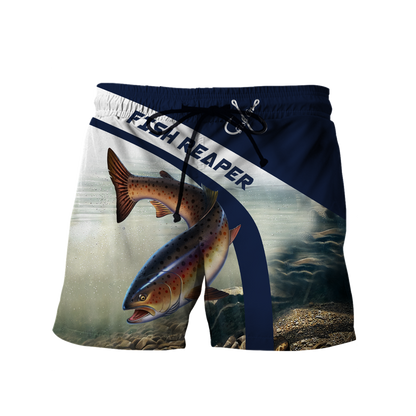 Custom name Trout-Salmon fishing design 3d print shirts