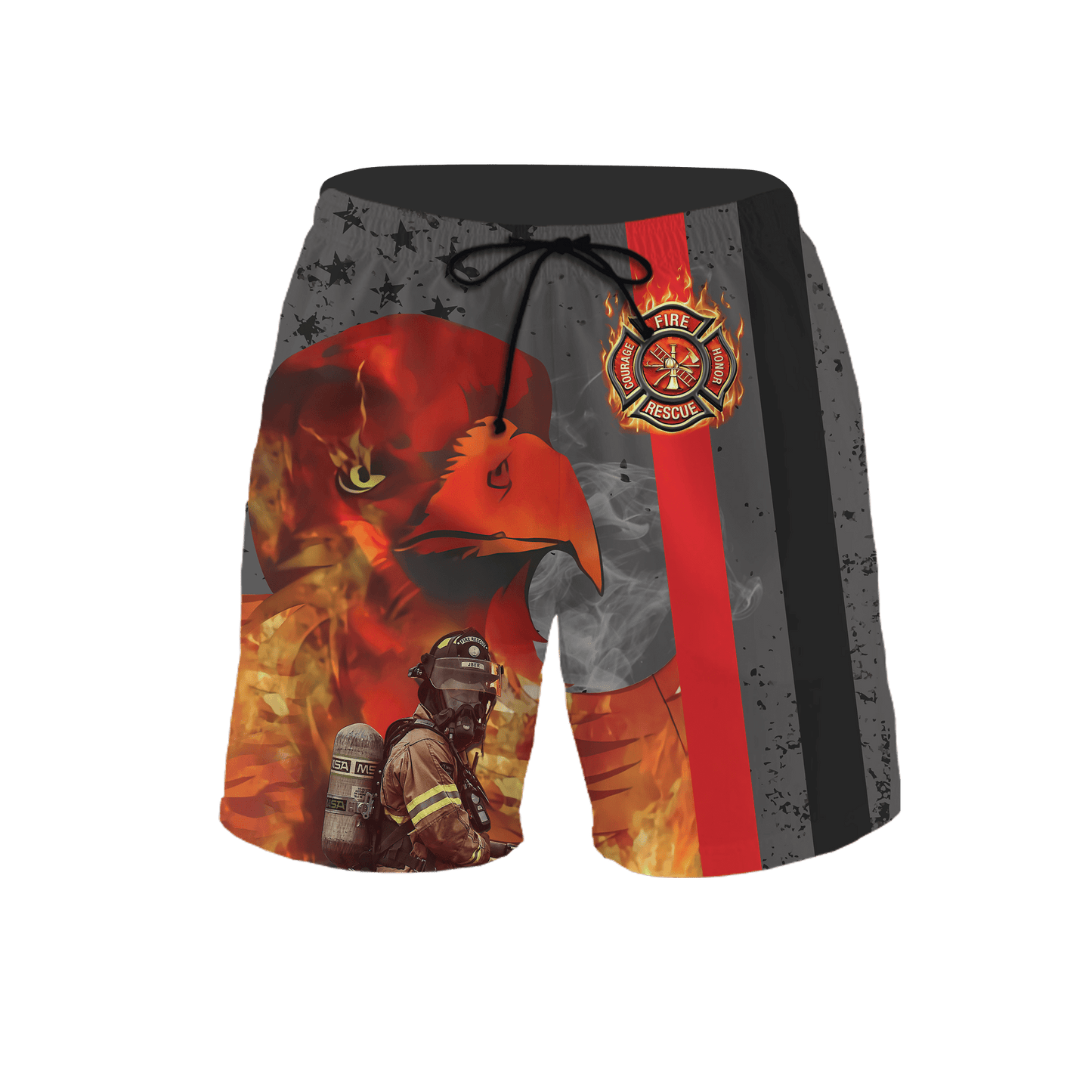 Customize Name Firefighter 3D All Over Printed Unisex Shirts