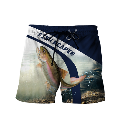 Custom name Rainbow Trout fishing design 3d print shirts