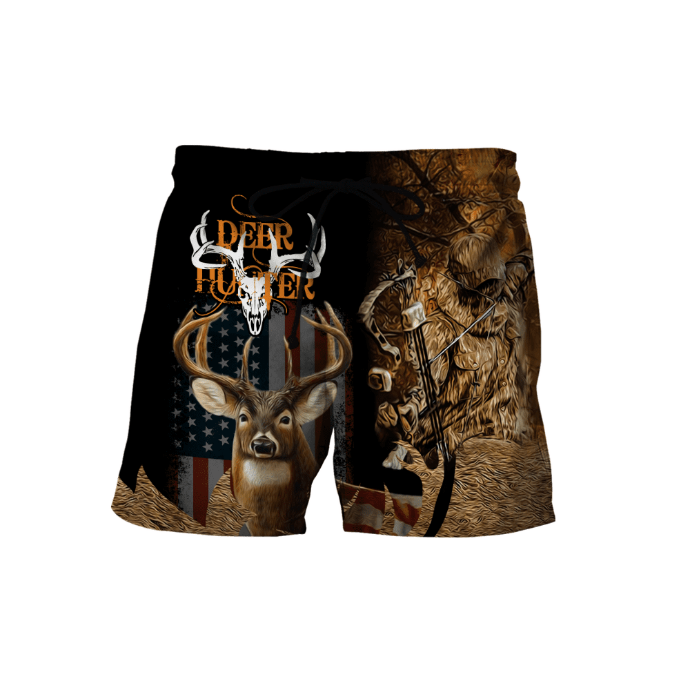 Deer Hunting Personalized Name 3D All Over Printed Shirts