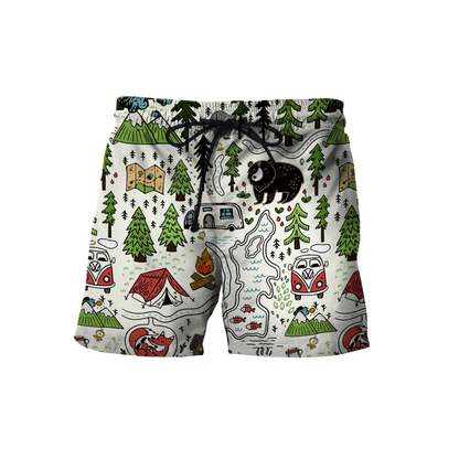 Camping 3D All Over Printed Unisex Shirts Camp Maps