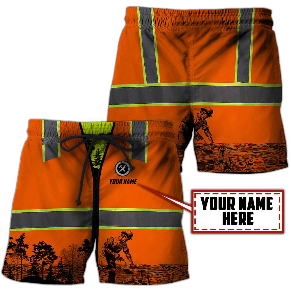 Personalized Name Carpenter 3D All Over Printed Unisex Shirts Safety