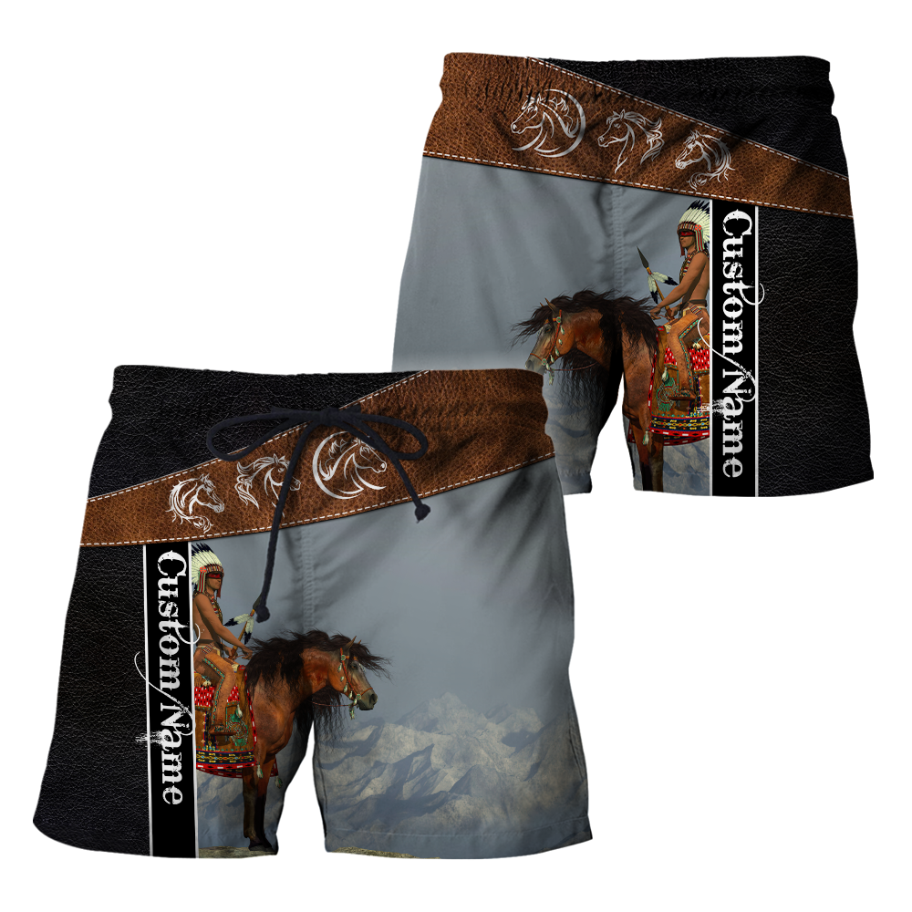 Personalized Name Native Horse 3D All Over Printed Unisex Shirts