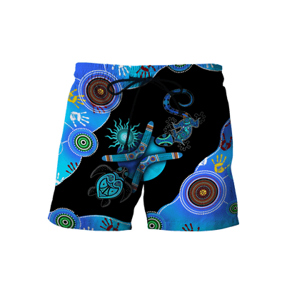 Aboriginal Naidoc Week 2021 Blue Turtle Lizard 3D design Summer shirts