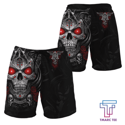 Tmarc Tee Blessing Skull 3D All Over Printed Unisex Shirts