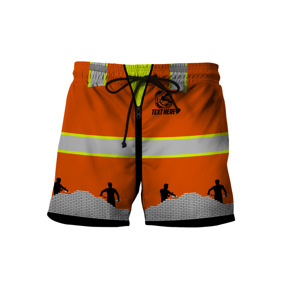 Premium Unisex Hoodie Customize Bricklayer Safety ML