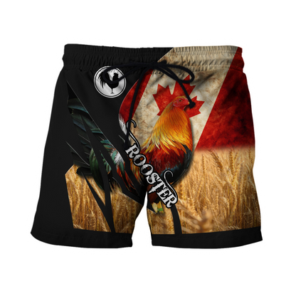 Personalized Canadian Rooster 3D Printed Unisex Shirt