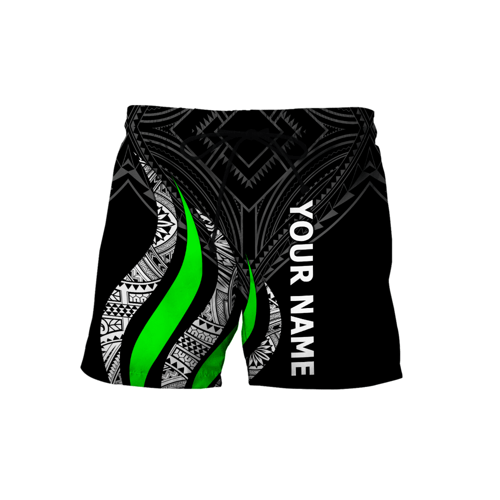 Polynesian Green And Tattoo Unisex Shirts Personalize ML