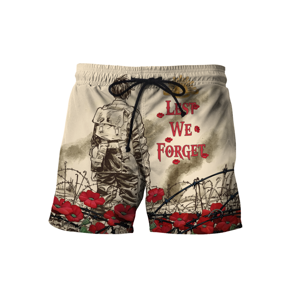 Premium Unisex Hoodie Poppy Flower Lest We Forget Anzac Day ML