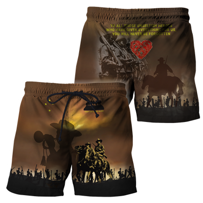 Premium Anzac Day Keep The Spirit Alive 3D Printed Unisex Shirts TN