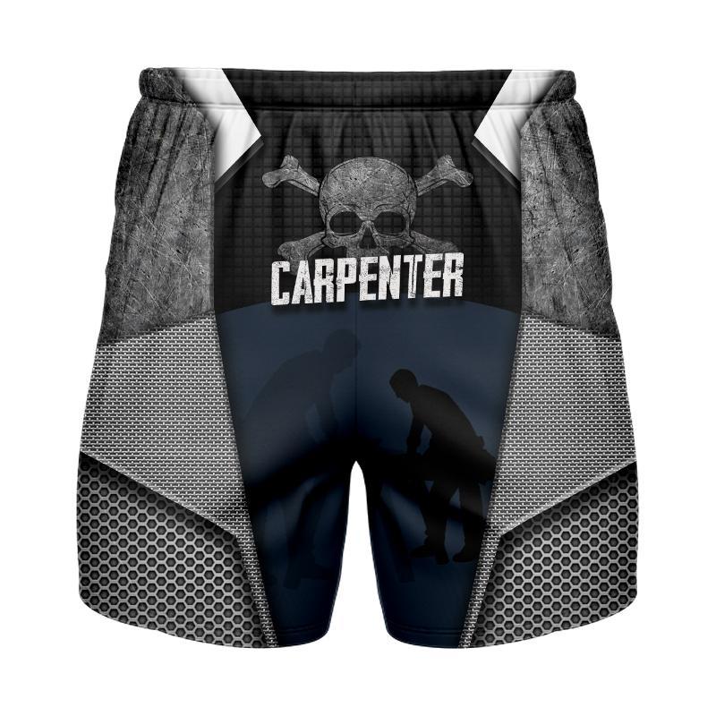 Personalized Name Carpenter 3D All Over Printed Unisex Shirts Metal Skull