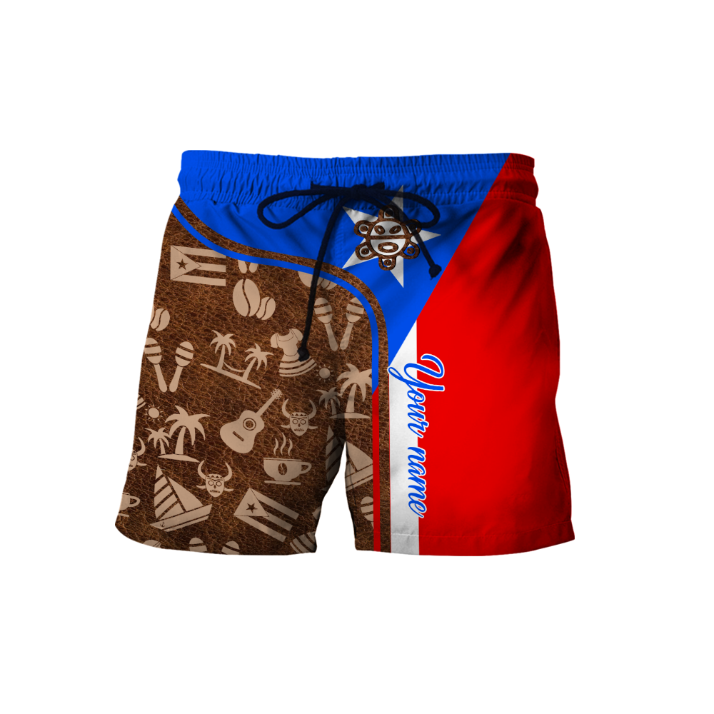 Customize Name Puerto Rico Symbol Hoodie For Men And Women